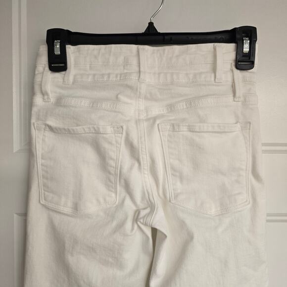 Women's Frame "Le Crop Mini Boot" Jeans in White Denim - Size 24 - Picture 8 of 12